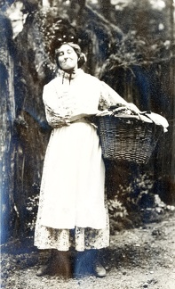 1935 Toad of Toad Hall Toad Snapshot Woman With Laundry Basket